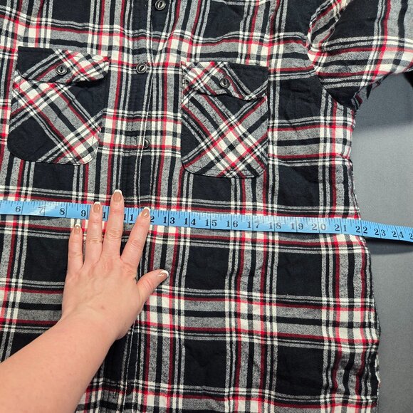 Boston Traders Men’s Plaid Hooded Flannel Jacket with Sherpa Lining - Picture 15 of 16